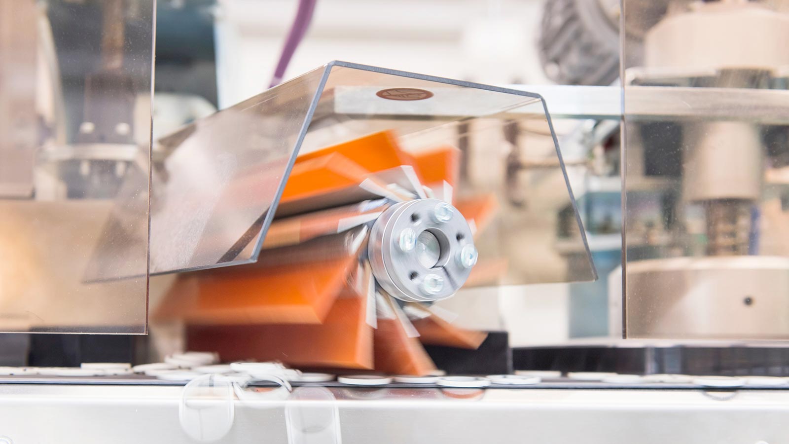 Valmistusprosessin koneen osa.