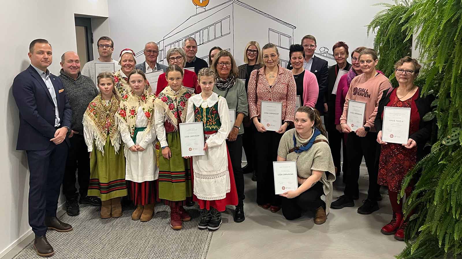 Godagärningar utdelningstillfällei i Karis 2025